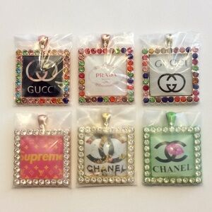 6 pcs multi color keychain fashion charm set 💕#2